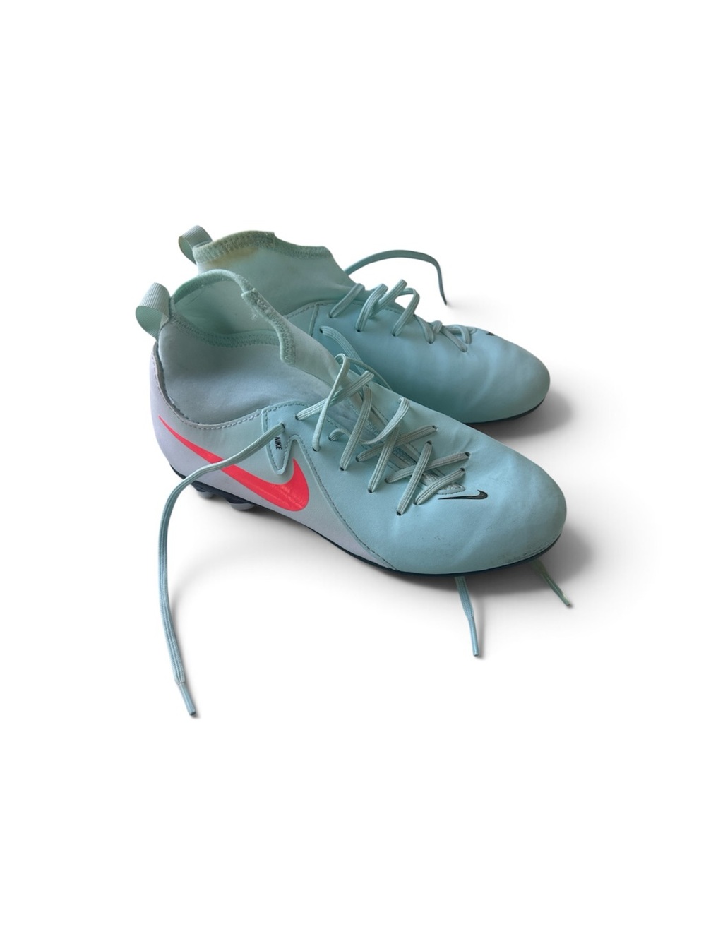 Nike Jr Phantom Luna 2 Academy Soccer Cleats Youth Sz. 3.5Y Blue Pink FJ2601-300
